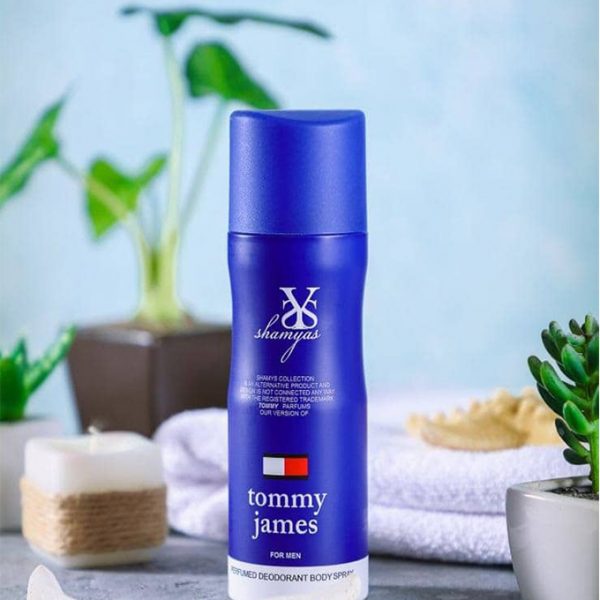 اسپری خوشبوکننده بدن مردانه شمیاس مدل تامی جینز (Tommy Ganes) حجم 200 ml