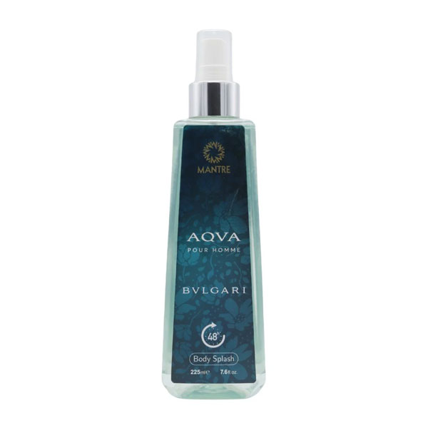 بادی اسپلش مردانه مانتره مدل Bvlgari Aqua