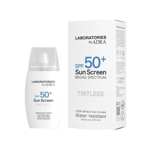 کرم ضد آفتاب بدون رنگ لابراتوریز آدرا (SPF 50)