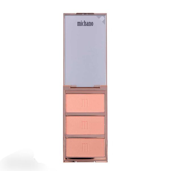 پالت رژگونه 3 رنگ شماره 440 میچانو MICHANO Blush Palette