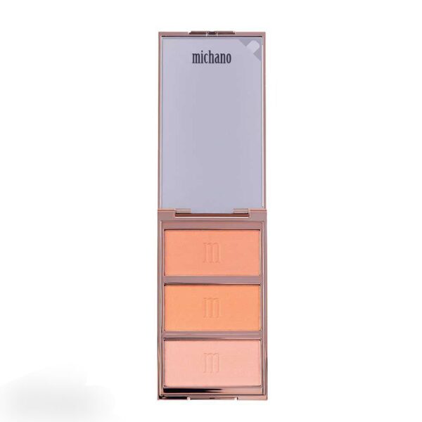پالت رژگونه 3 رنگ شماره 430 میچانو MICHANO Blush Palette