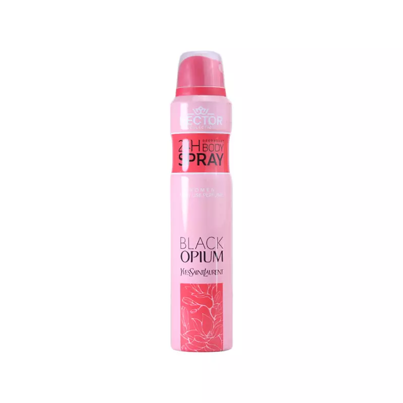 Hector-200ml-Spray-Black-Opium1 اسپری بدن هکتور زنانه بلک اپیوم 200 میل - Image 1