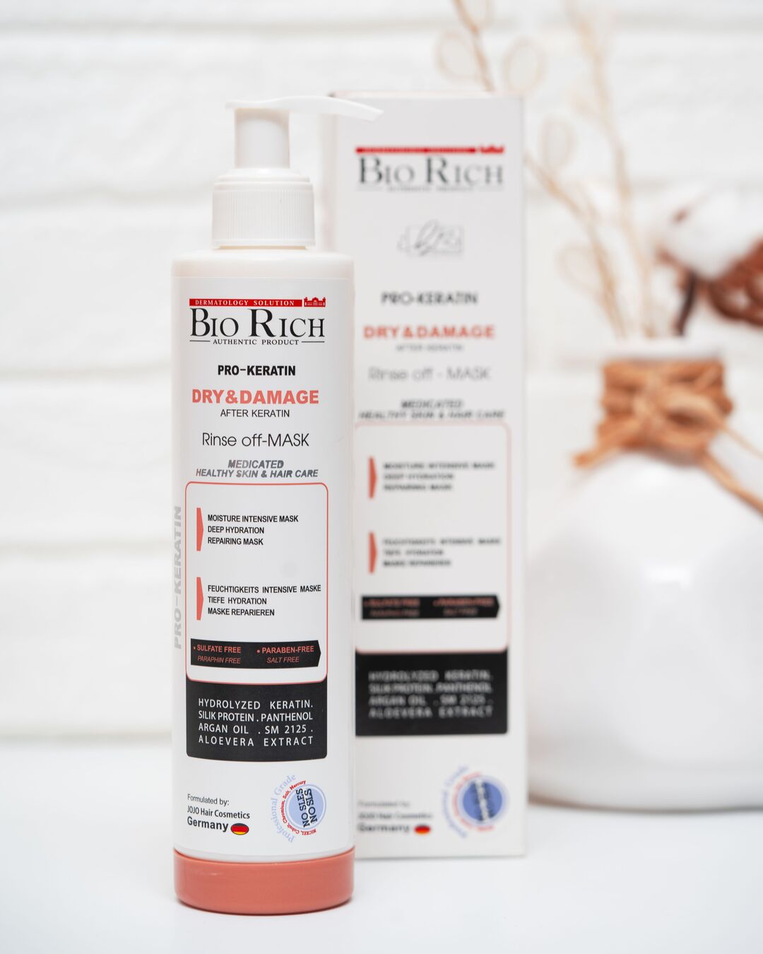 keratin-hair-mask-rinse-off-opt ماسک مو حاوی کراتین با آبکشی داخل حمام بایوریچ - Image 1